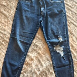 KanCan Dark Blue Distressed Skinny Jeans